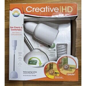 NEW OttLite Illumination Telescoping Desk Lamp Weighted Base Adjustable White